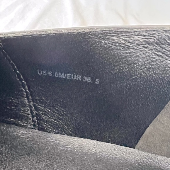 Vince Black leather slip on sneakers - Picture 4 of 5